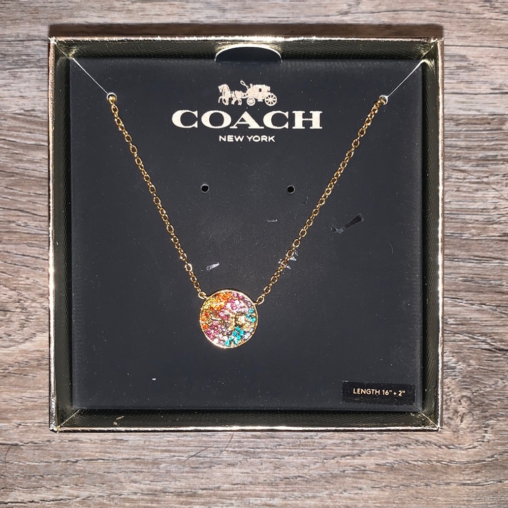 Rainbow coach necklace